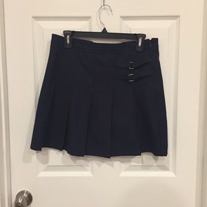 Navy pleated skit (with undershorts)